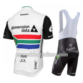 Tenue Maillot + Cuissard à Bretelles 2017 Dimension Data Championnats de Afrique du Sud